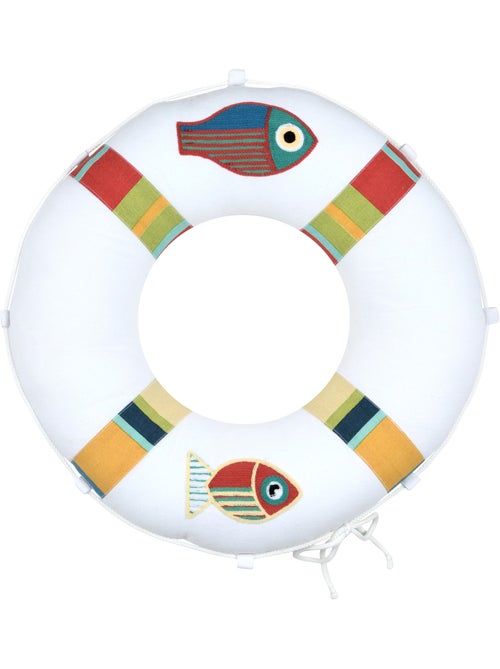 Coussin bouée polycoton - Kiabi