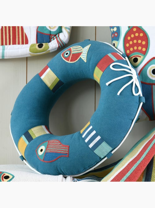 Coussin bouée polycoton - Kiabi