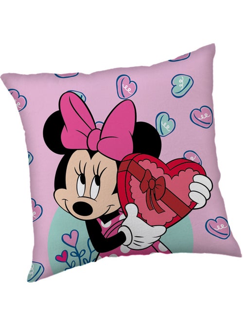 Coussin carré 'Minnie' Love 40 x 40 cm en polyester - MINNIE - Kiabi Coussin carré 'Minnie' Love 40 x 40 cm en polyester - MINNIE - Kiabi