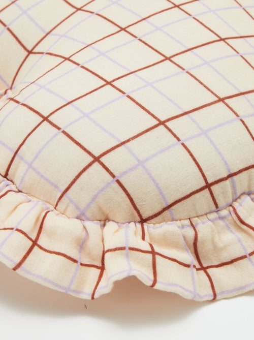 Coussin cœur en gaze de coton (50 x 45 cm) - Kiabi