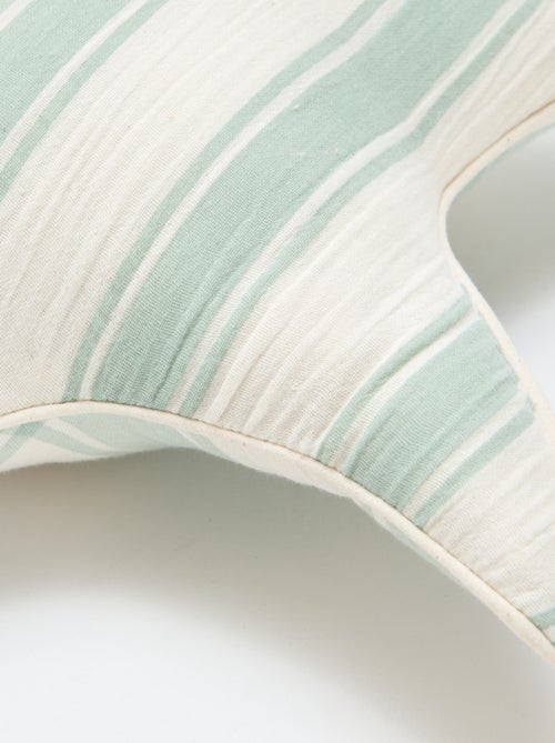 Coussin cœur en gaze de coton (50 x 45 cm) - Kiabi