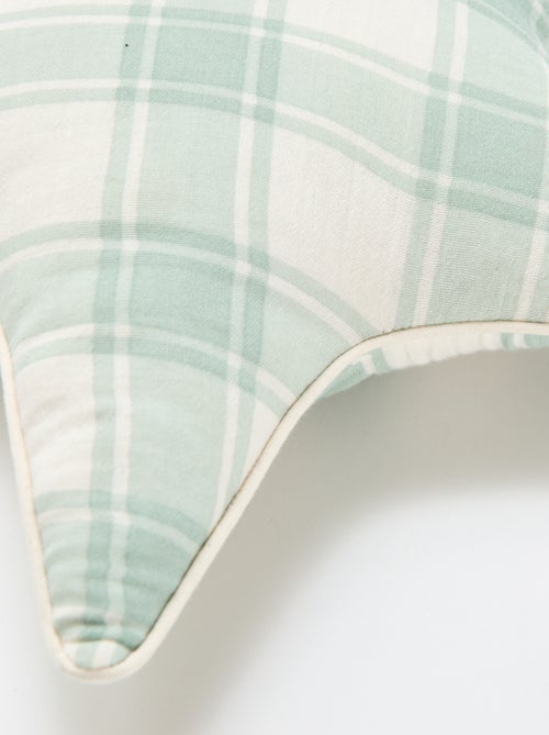 Coussin cœur en gaze de coton (50 x 45 cm) - Kiabi