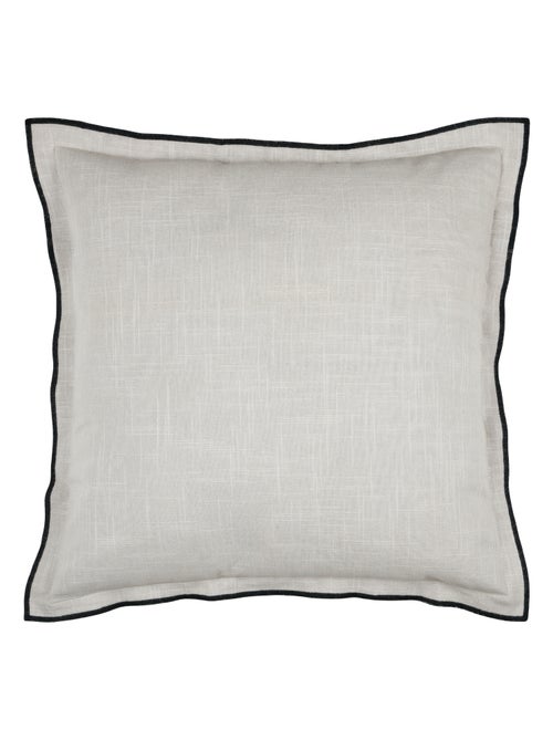 Coussin coton volant plat feston noir - Kiabi Coussin coton volant plat feston noir - Kiabi