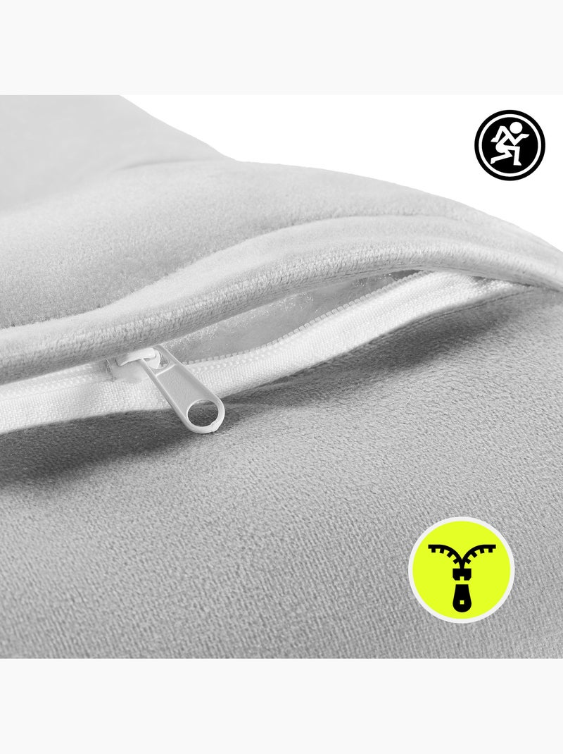 Coussin de bureau ergonomique pour sieste et voyage hypermotion gris 30x25 cm Gris - Kiabi