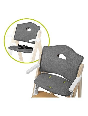 Coussin de chaise évolutif LIONELO Floris - Gris - Pour bébé de 6 mois à 3 ans