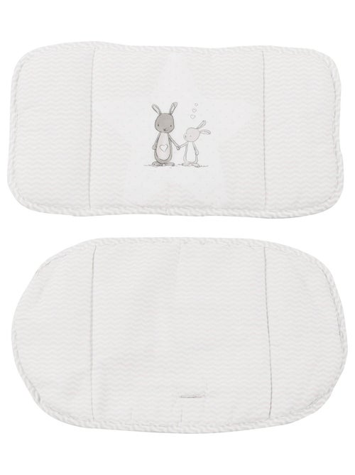 Coussin de chaise haute lavable imprimé lapin 'Fox et Bunny' ROBA - Kiabi