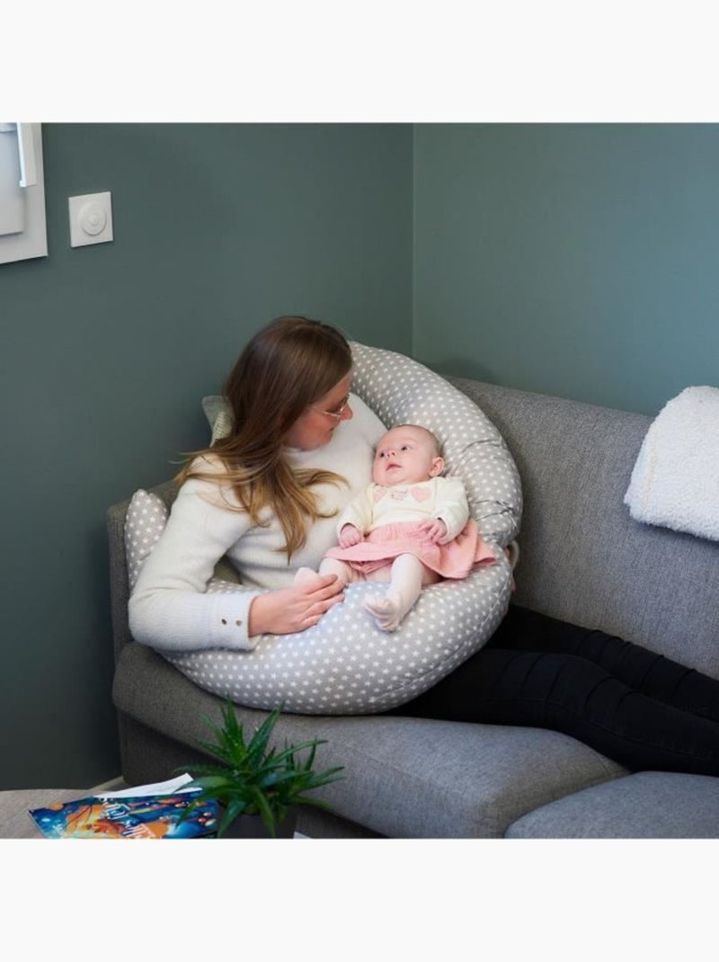 Coussin de maternité - THERMOBABY - Multi-usage - Pour grossesse et allaitement Beige - Kiabi