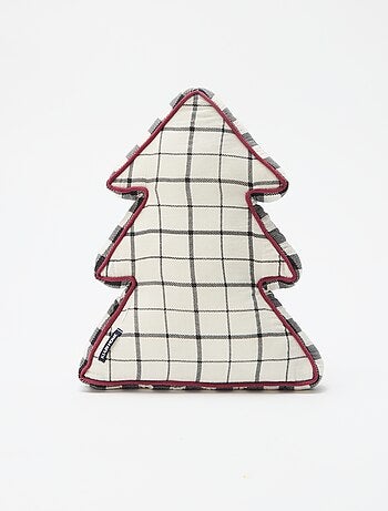 Coussin de noël forme sapin