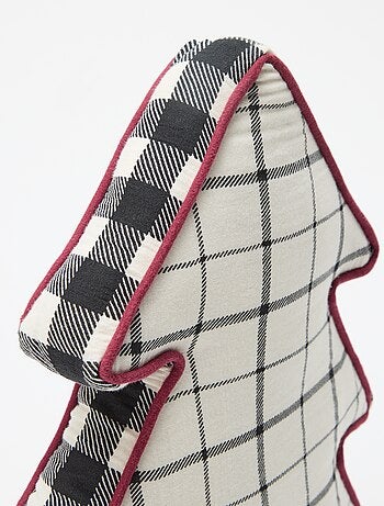 Coussin de noël forme sapin