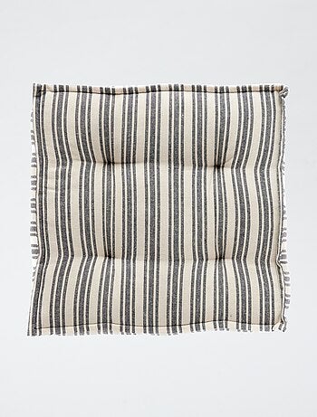 Coussin de sol imprimé rayé