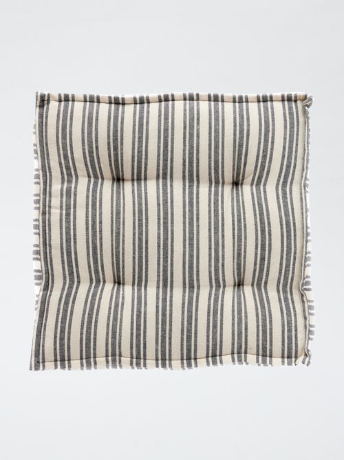 Coussin de sol imprimé rayé - Kiabi