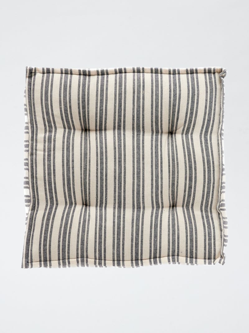 Coussin de sol imprimé rayé BLANC - Kiabi