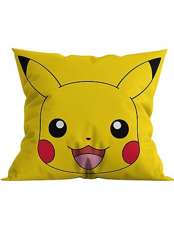 Coussin décoratif carré 'Pikachu' – 40 x 40 cm – polyester Pokémon