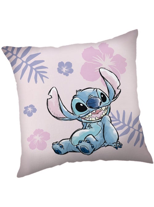 Coussin décoratif carré 'Stitch' 40 x 40 cm en polyester polaire - Kiabi Coussin décoratif carré 'Stitch' 40 x 40 cm en polyester polaire - Kiabi