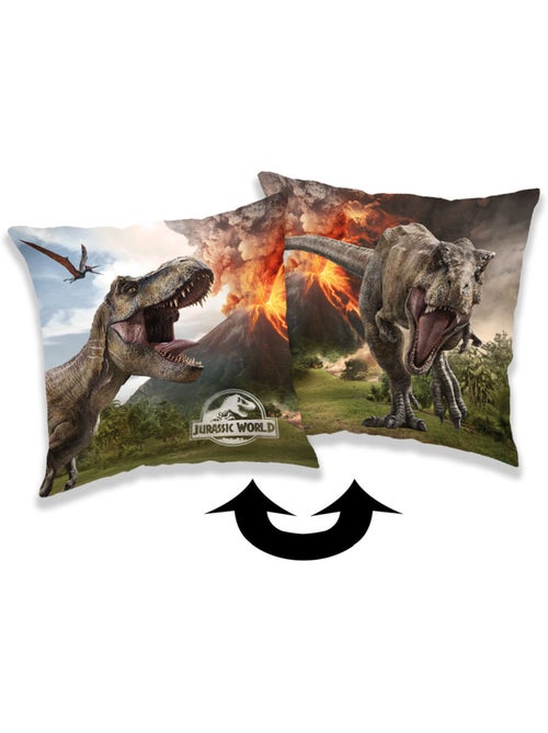 Coussin décoratif 'Jurassic World' dinosaure volcan 40 x 40 cm – Jurassic World - Kiabi
