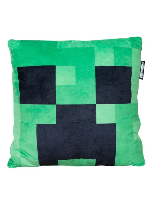 Coussin décoratif moelleux en tissu velouté 'Roba' - Minecraft Creeper - Kiabi Coussin décoratif moelleux en tissu velouté 'Roba' - Minecraft Creeper - Kiabi