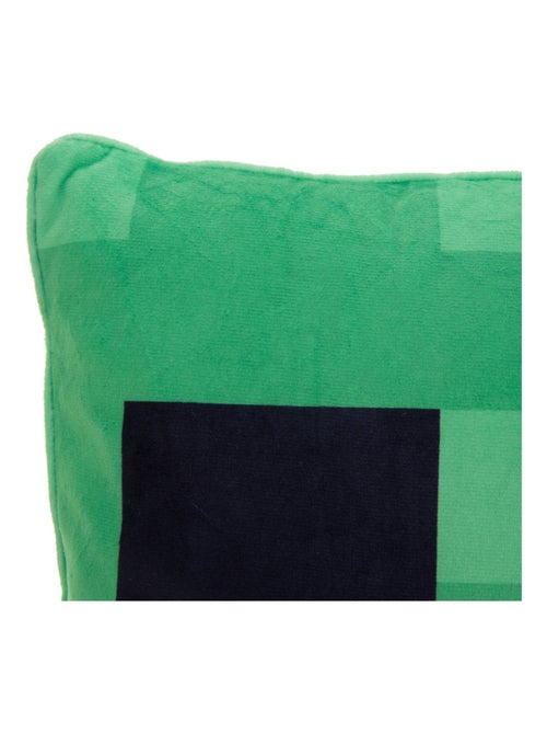 Coussin décoratif moelleux en tissu velouté 'Roba' - Minecraft Creeper - Kiabi Coussin décoratif moelleux en tissu velouté 'Roba' - Minecraft Creeper - Kiabi