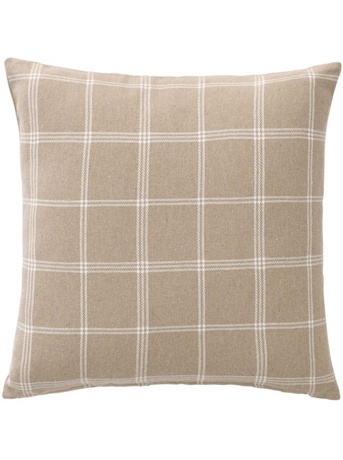 Coussin déhoussable à carreaux en poly-coton tissé - Kiabi Coussin déhoussable à carreaux en poly-coton tissé - Kiabi