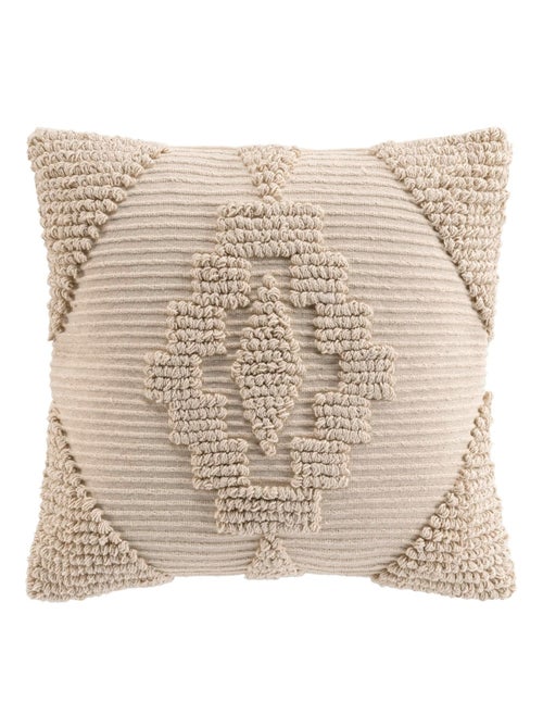 Coussin déhoussable en poly-coton à motif texturé - Kiabi Coussin déhoussable en poly-coton à motif texturé - Kiabi