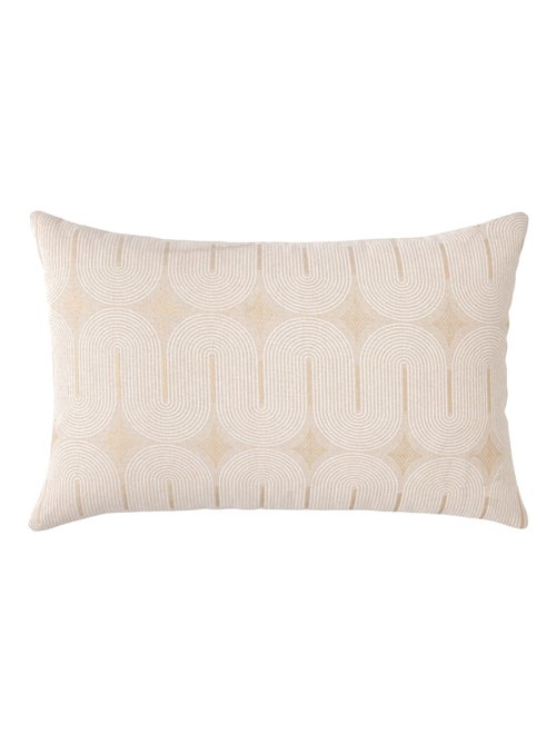 Coussin déhoussable en polycoton à imprimé métallisé - Kiabi Coussin déhoussable en polycoton à imprimé métallisé - Kiabi