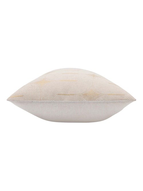 Coussin déhoussable en polycoton à imprimé métallisé - Kiabi Coussin déhoussable en polycoton à imprimé métallisé - Kiabi