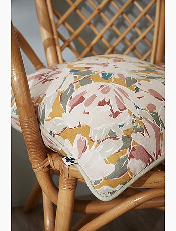 Coussin déhoussable – gaze de coton imprimée clarence
