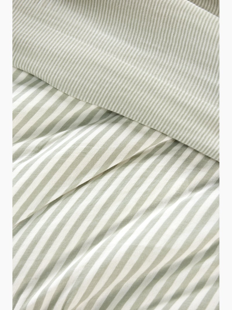 Coussin déhoussable gaze de coton – livia Vert eucalyptus - Kiabi