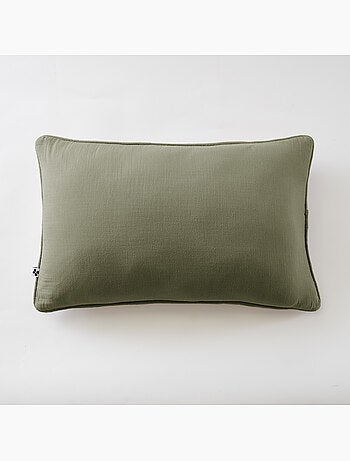 Coussin déhoussable – gaze de coton unie gaïa