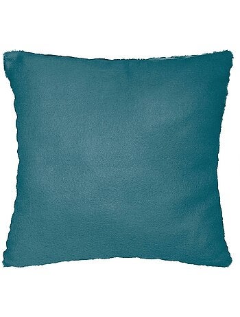 Coussin déhoussable imitation fourrure NILS