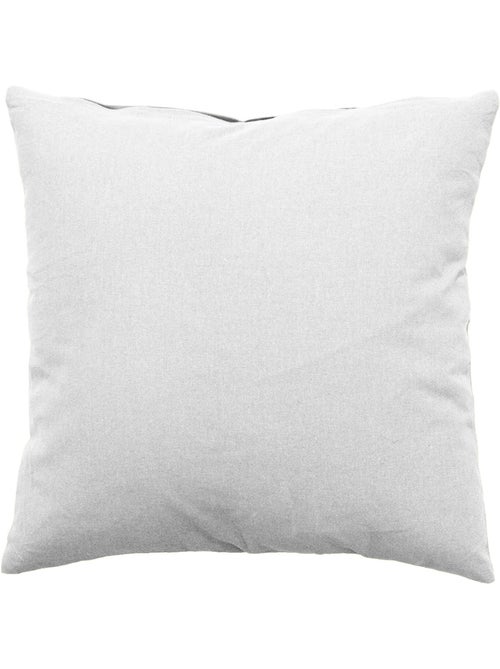 Coussin déhoussable uni en coton - Kiabi