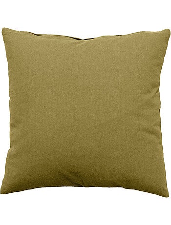 Coussin déhoussable uni en coton