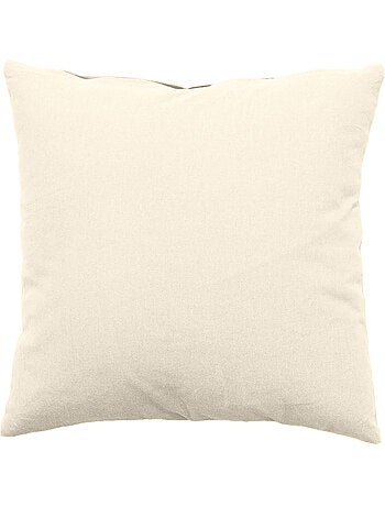 Coussin déhoussable uni en coton