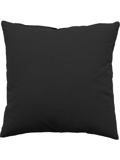 Coussin déhoussable uni en coton - Kiabi