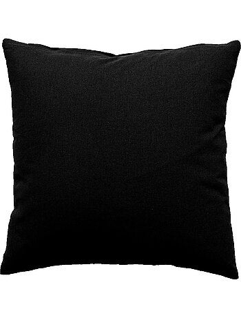 Coussin déhoussable uni en coton