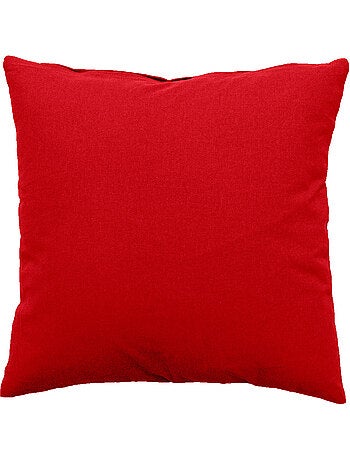 Coussin déhoussable uni en coton