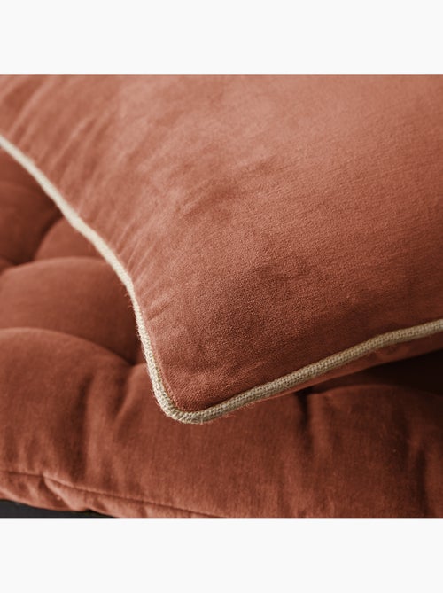 Coussin déhoussable – velours de coton - césar - Kiabi