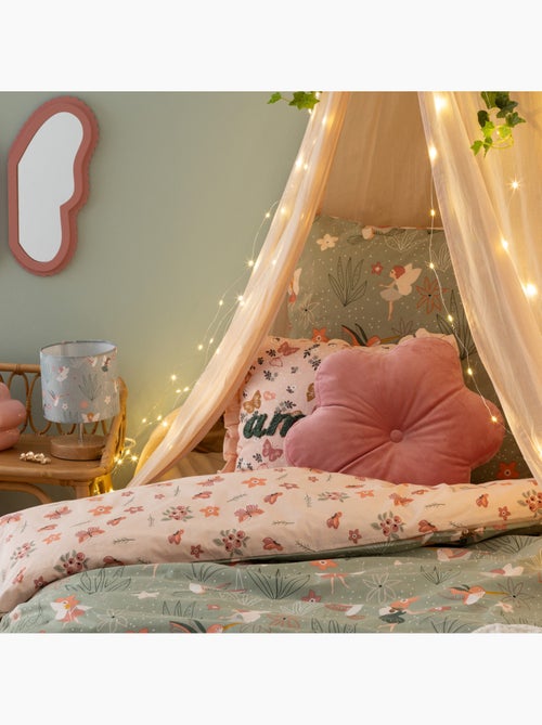 Coussin en forme de fleur en velours amelia - Kiabi