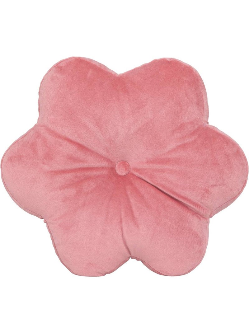Coussin en forme de fleur en velours amelia Rose - Kiabi