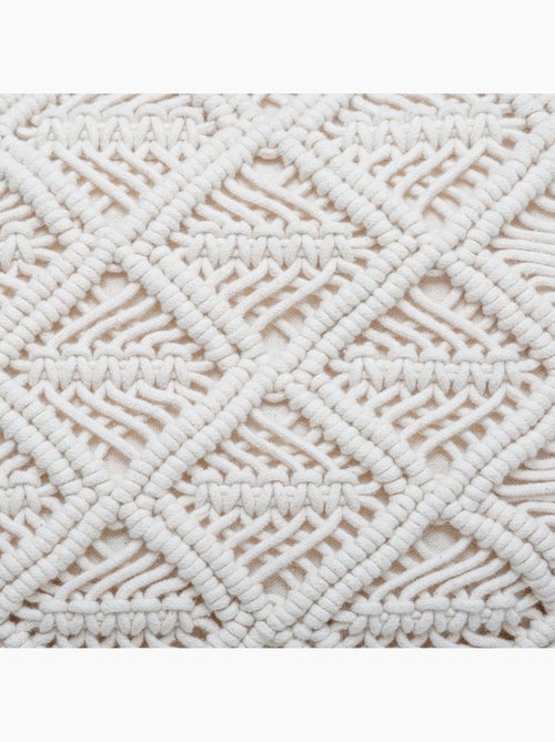 Coussin en macramé MACRAMÉ - Kiabi