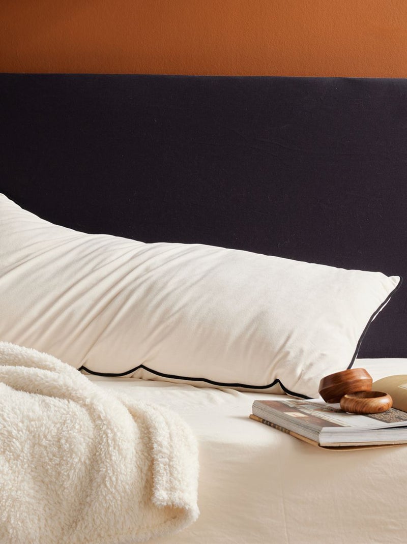 Coussin en velours 40 x 90 cm Blanc - Kiabi