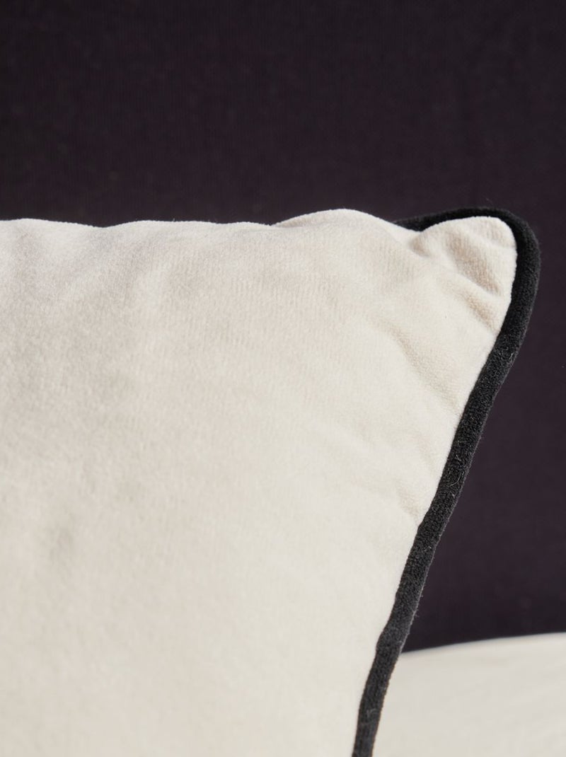 Coussin en velours 40 x 90 cm Blanc - Kiabi