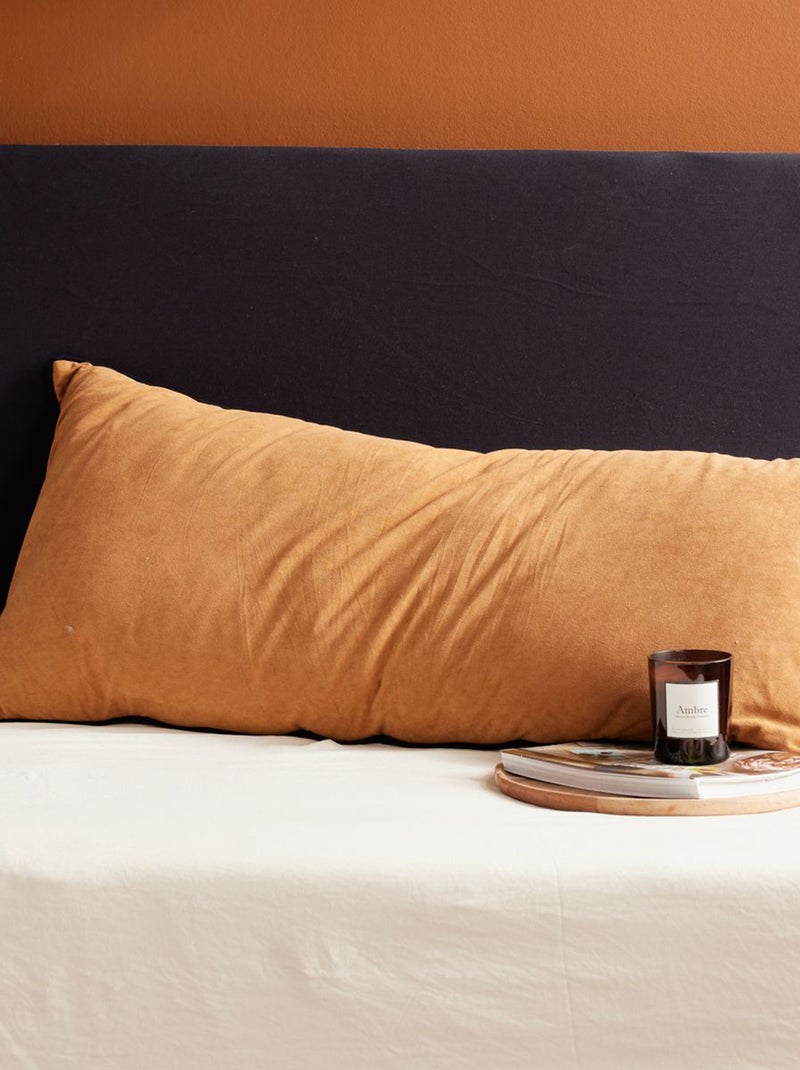 Coussin en velours 40 x 90 cm Marron - Kiabi