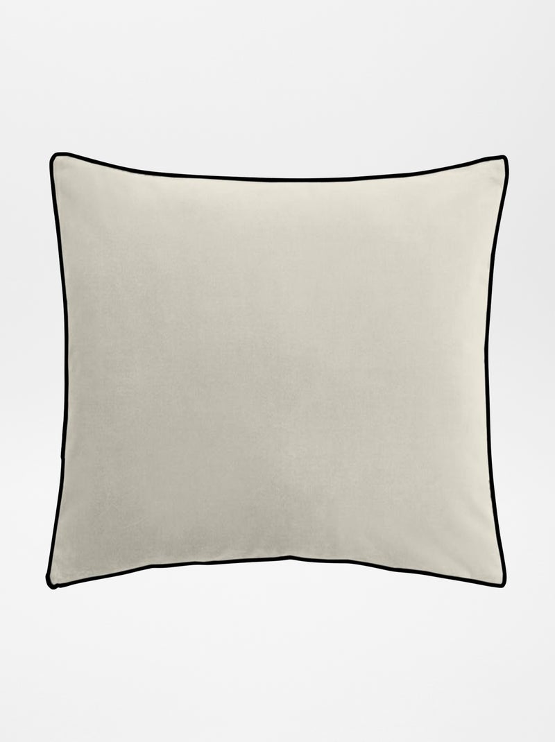 Coussin en velours 45 x 45 cm Blanc - Kiabi