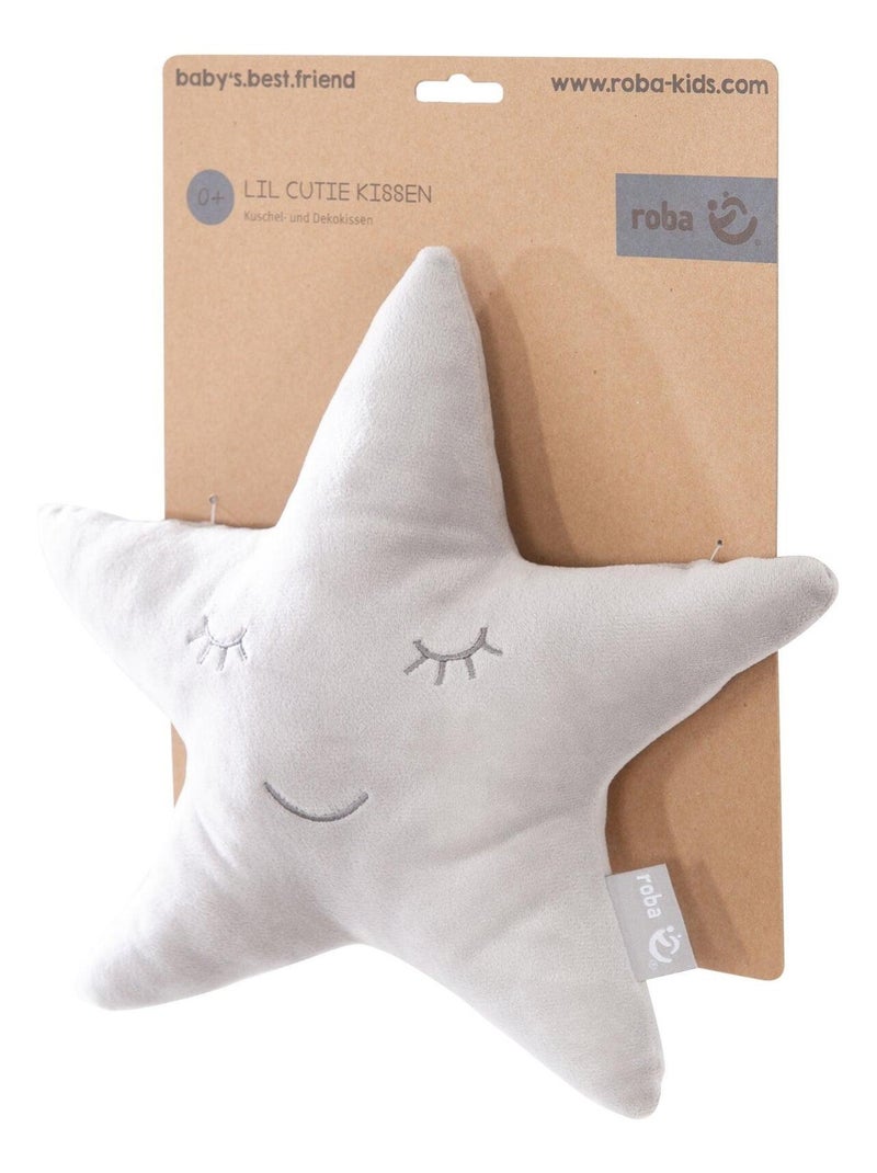 Coussin enfant étoile brodé 'Roba Style' Gris Argenté - Kiabi