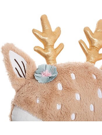Coussin enfant tête de biche biche