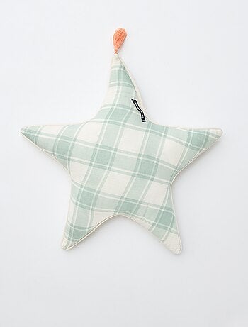 Coussin étoile en gaze de coton (50 x 45 cm)