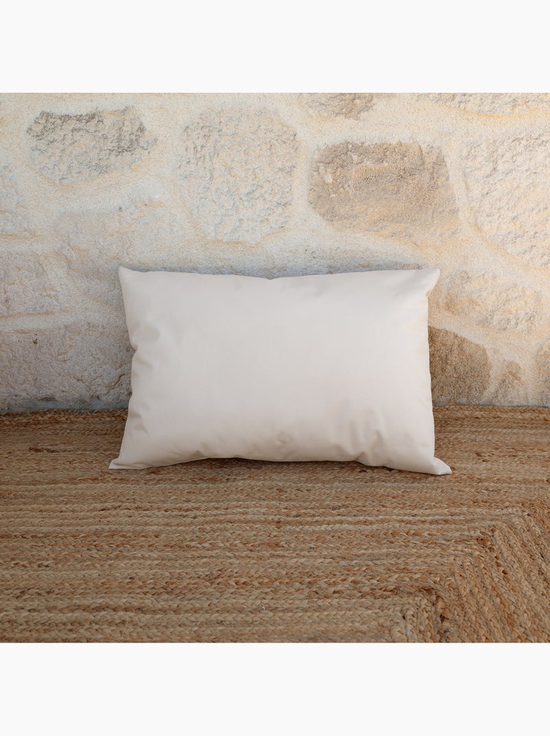 Coussin extérieur imperméable et déhoussable minorque Ecru - Kiabi