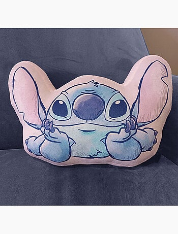 Coussin forme imprimé 100% polyester, disney home stitch cutie