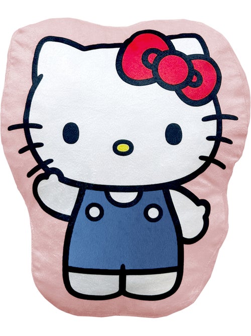 Coussin forme imprimé 100% polyester, hello kitty chou - Kiabi Coussin forme imprimé 100% polyester, hello kitty chou - Kiabi