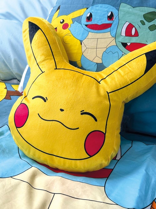 Coussin forme imprimé 100% polyester, pokemon yellow - Kiabi